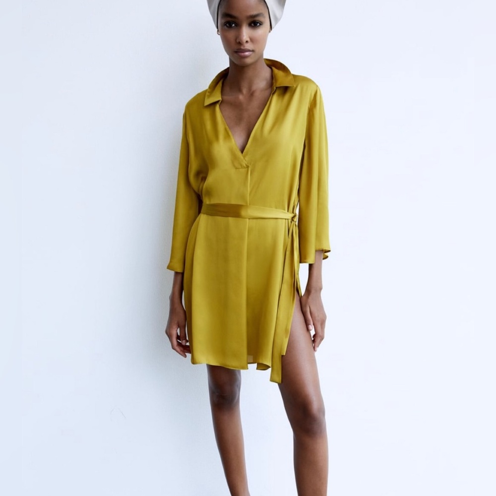 ZARA belted dress, NWT.